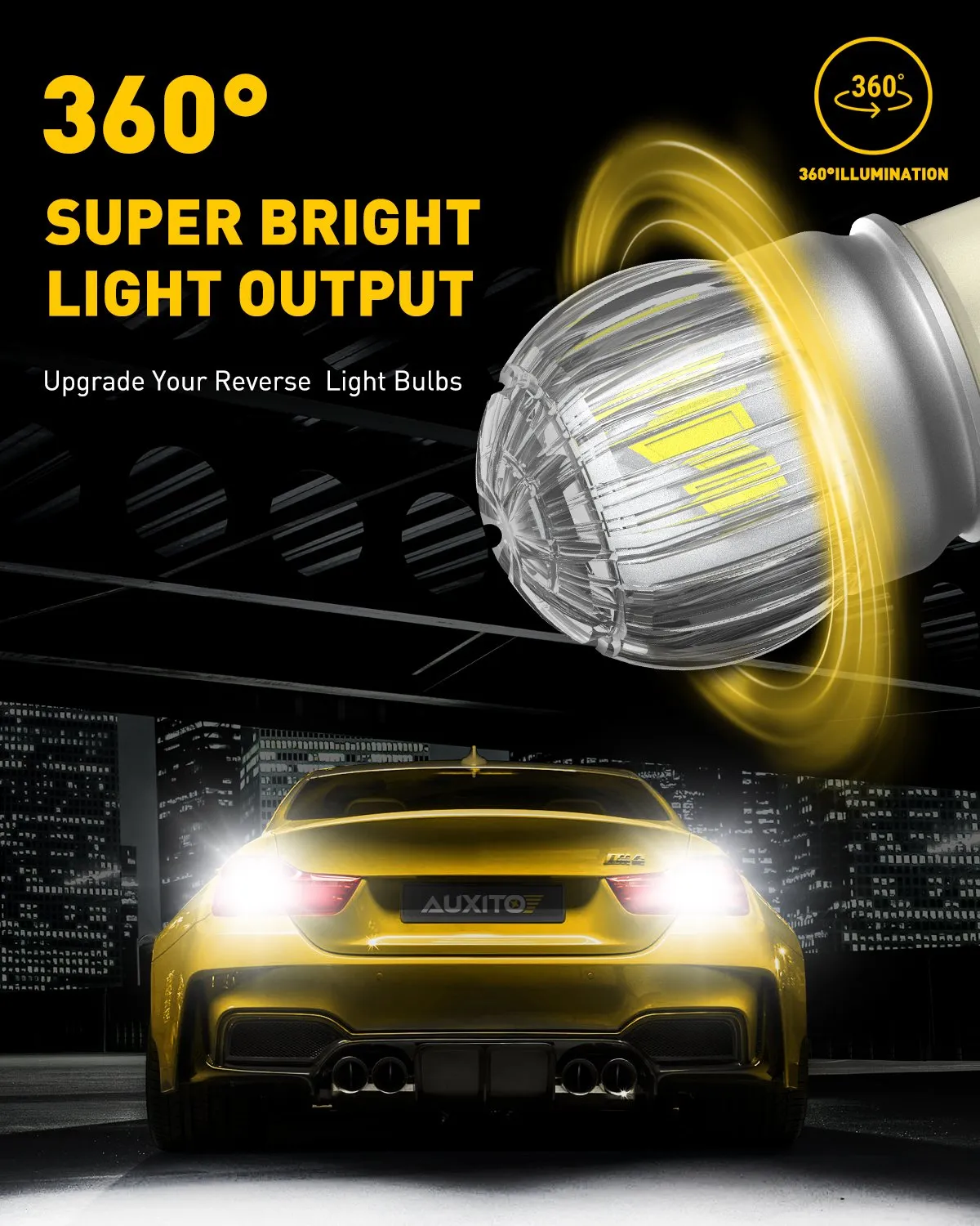 1157 LED Bulb White, Super Bright Unique 1:1 Design
