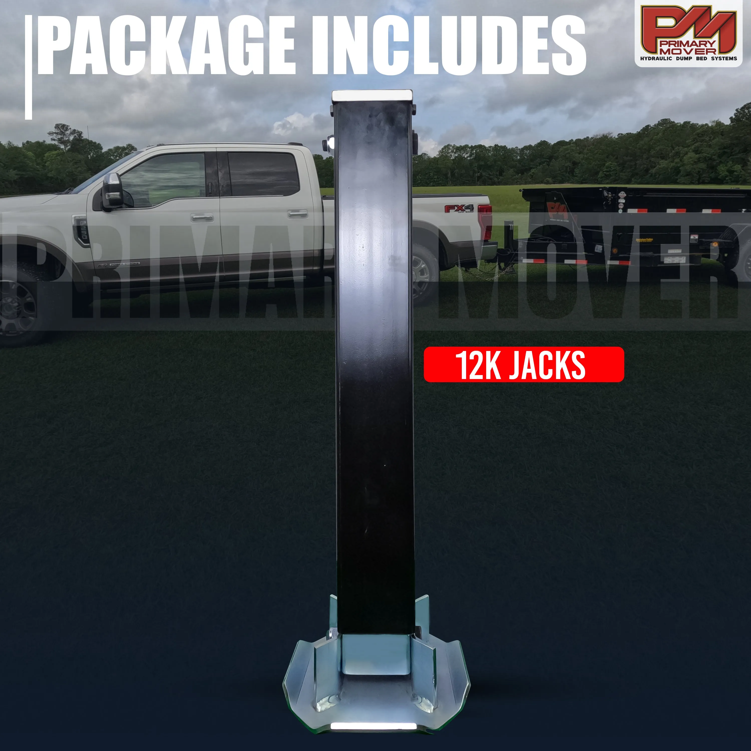 12k Hydraulic Trailer Jack "Weld On" or "Bolt On"