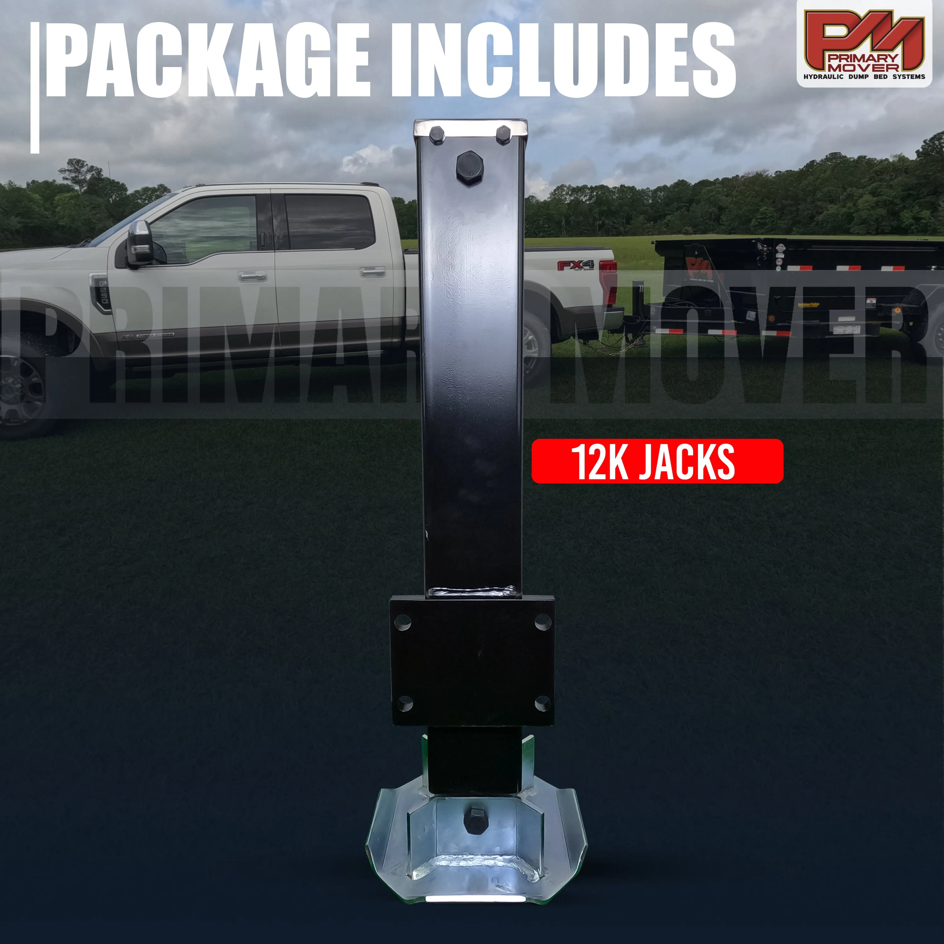 12k Hydraulic Trailer Jack "Weld On" or "Bolt On"