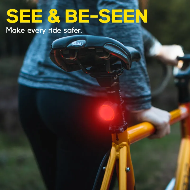 1600 Lumens Mountain Bike Lights With Rear Light