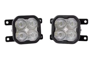 2021  Ford Bronco Diode Dynamics Stage 3in SS3 Pro Type AS Fog Light Kit, ABL, SAE/DOT - White w/ Amber Backlight