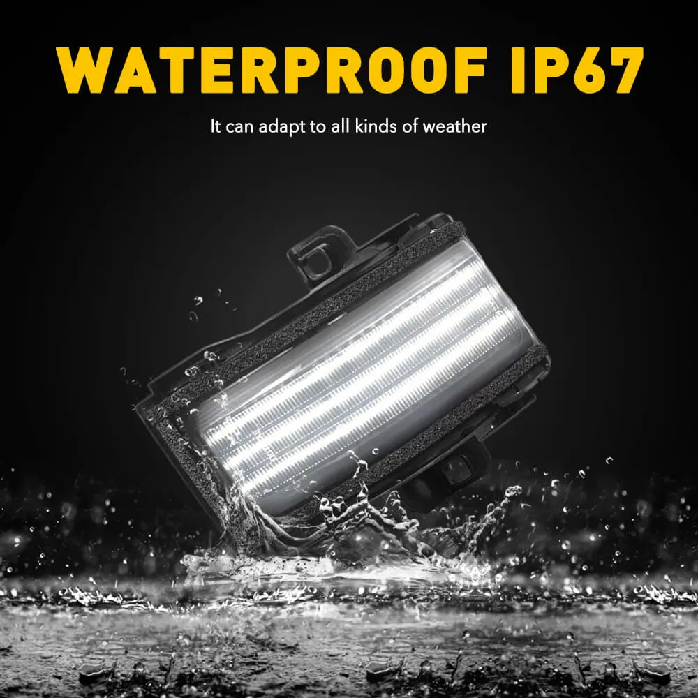 2pcs LED Side Mirror Lights for Ford 15-22 F150, 17-22 F250-450 Super Duty