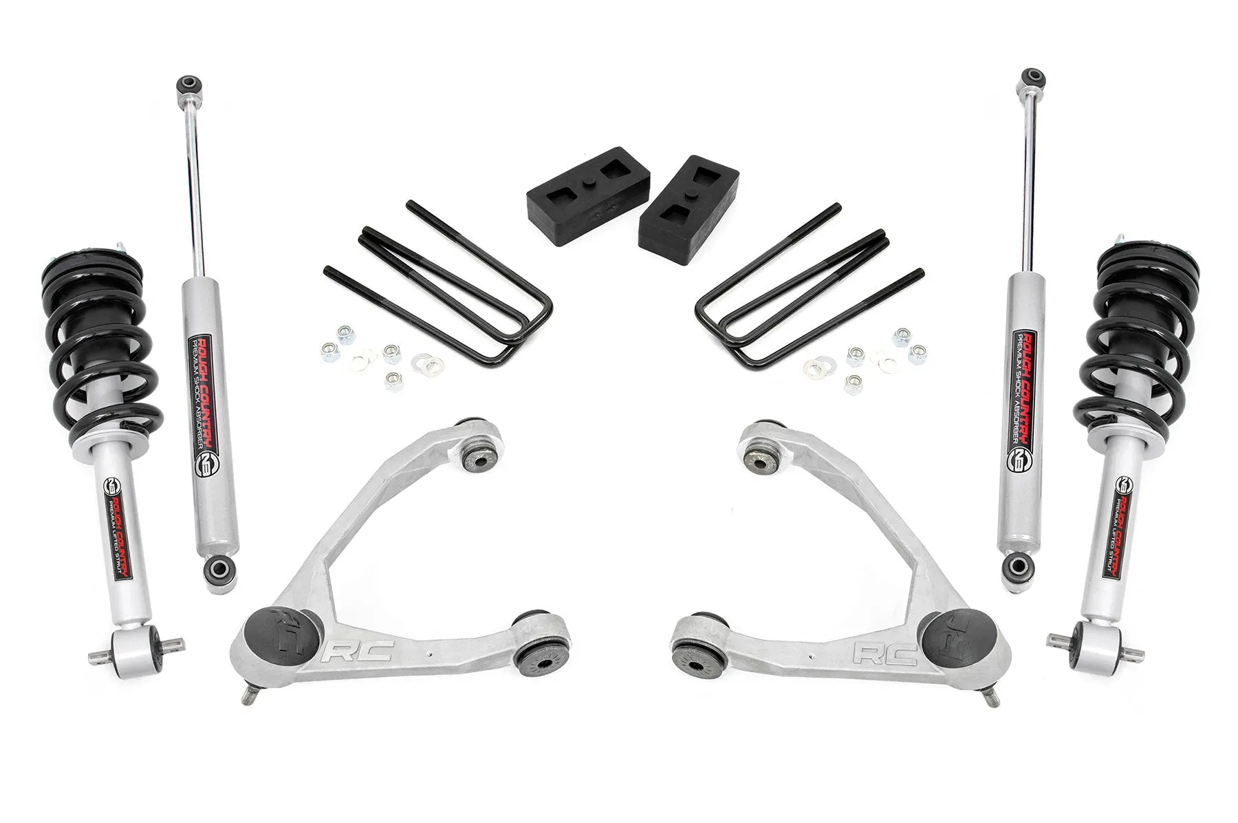 3.5 Inch Lift Kit | Cast Steel | N3 Strut | Chevy/GMC 1500 (14-16) PN# 198.23