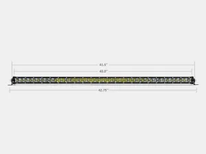42" Slim Single Row LED Bar (Amber)