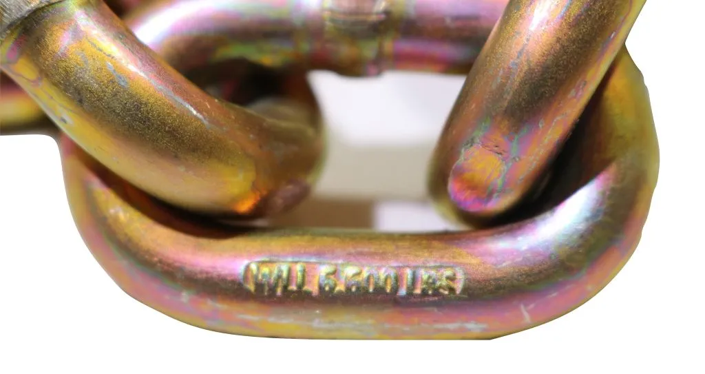 5/16" x 20 Ft Grade 70 Transport Chain w/ Clevis Grab Hooks