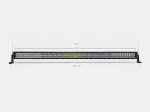 52" CURVED 5D Dual Row 5D Optic OSRAM LED Bar