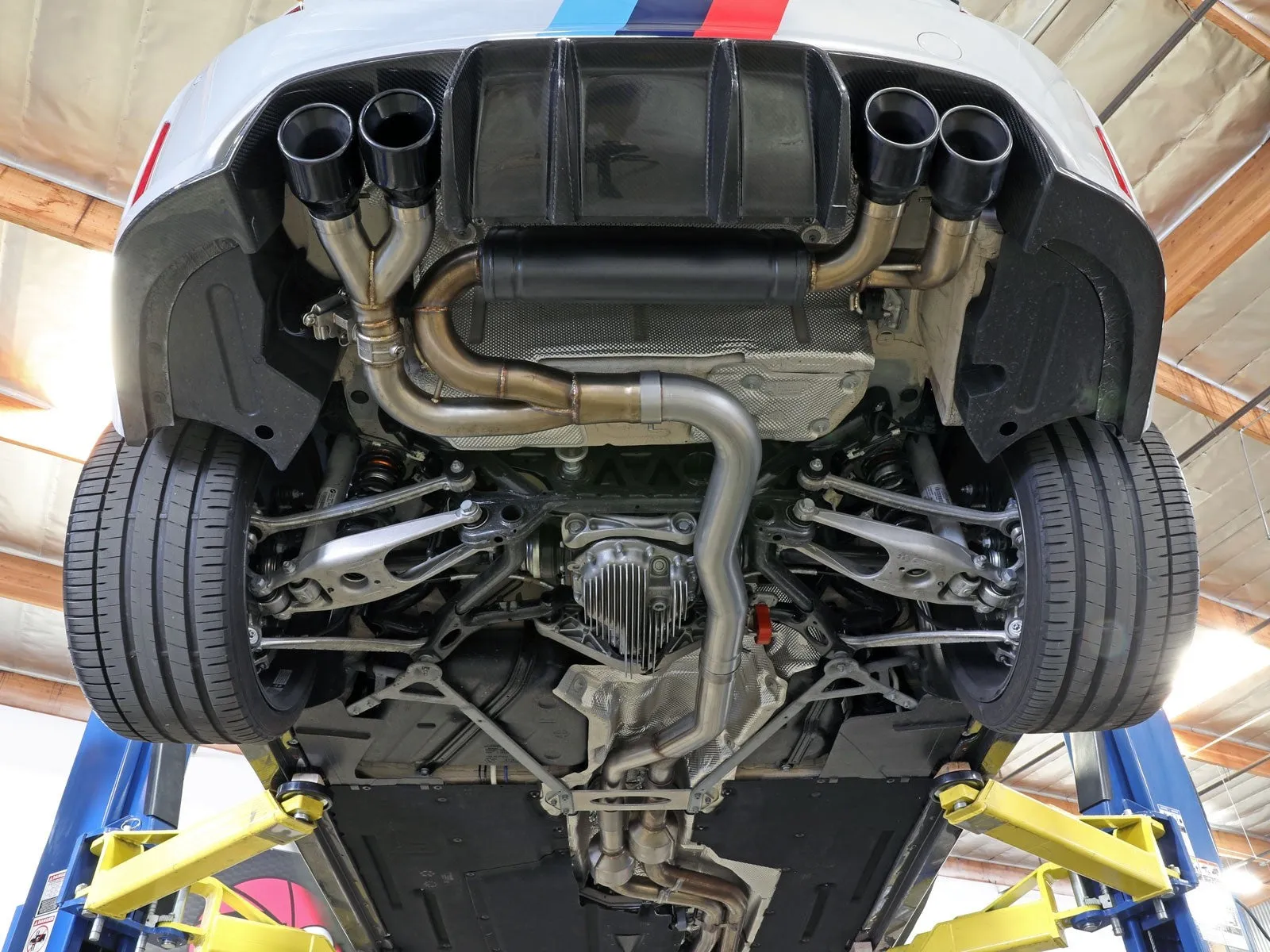 aFe Exhaust BMW M2 Competition (2019-2021) 3" to 2.5" Mach Force-XP Series in 304 Stainless Steel w/ Quad Tips