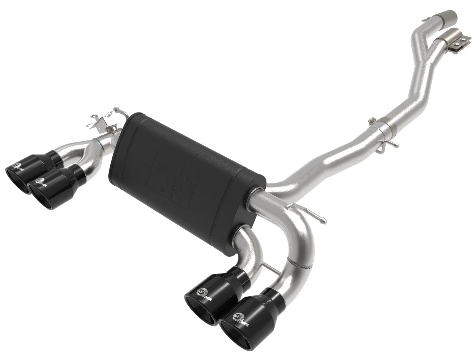 aFe Exhaust BMW M2 Competition (2019-2021) 3" to 2.5" Mach Force-XP Series in 304 Stainless Steel w/ Quad Tips