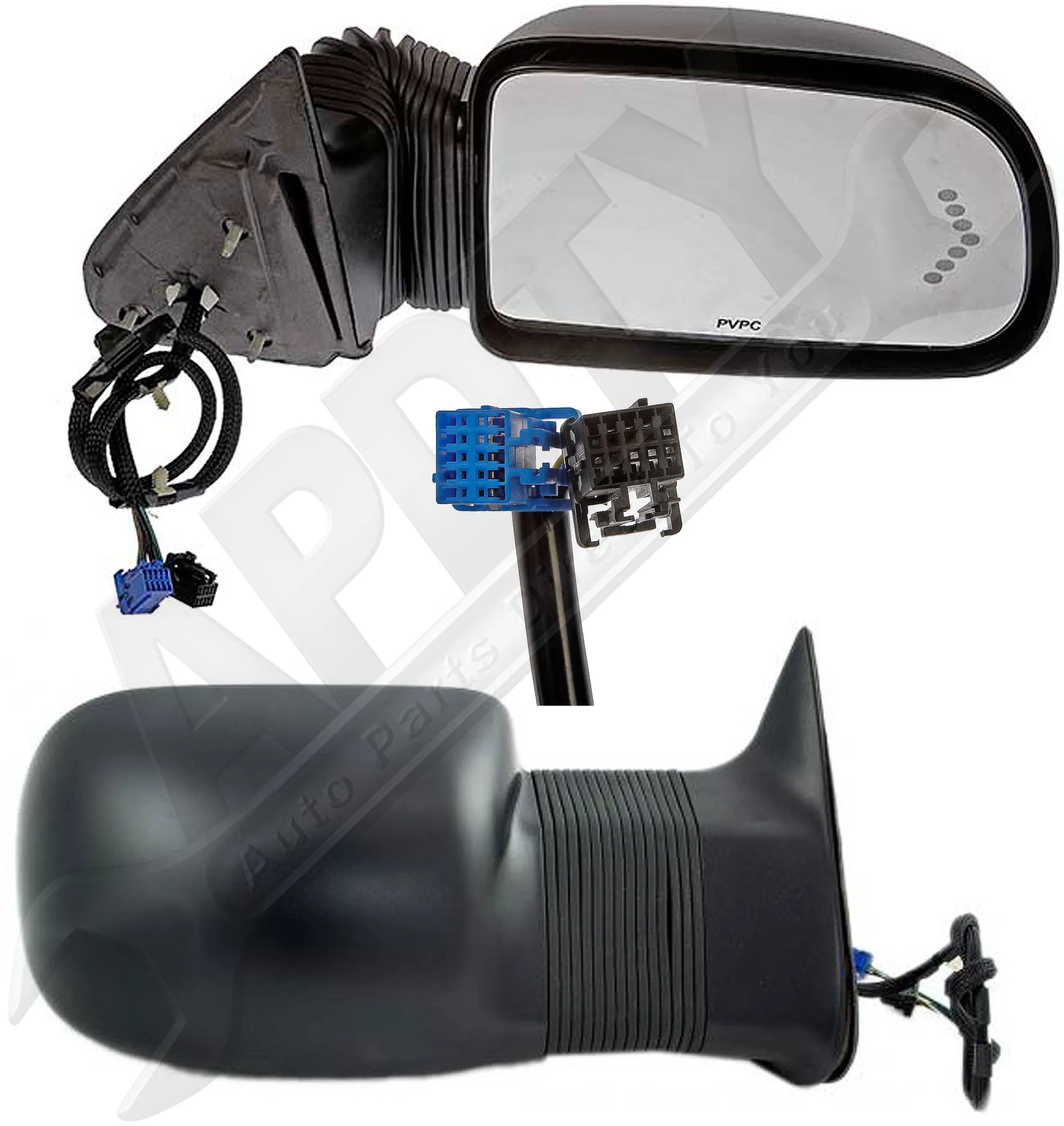APDTY 066782 Power Mirror Tow Camper Towing Right w/Turn Signal w/Power Extend