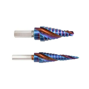 Astro Pneumatic 9442 Blue Steel 2Pc Max-Duty Step Drill Set