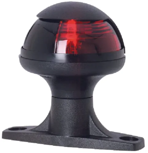 Attwood Pulsar Side Light Red w/Black Raised Base 5080R-7 | 24