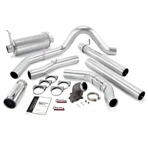 Banks Power 48654 Monster Exhaust W/Power Elbow; S/S-Chrome Tip-2000-03 Ford 7.3L; Excursion