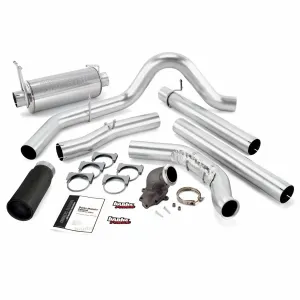 Banks Power 48658-B Monster Exhaust W/Power Elbow; S/S-Black Tip-1999 Ford 7.3L; W/Cat Conv