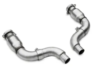 BBK 3 in. Long Tube Header Catted Mid Pipe