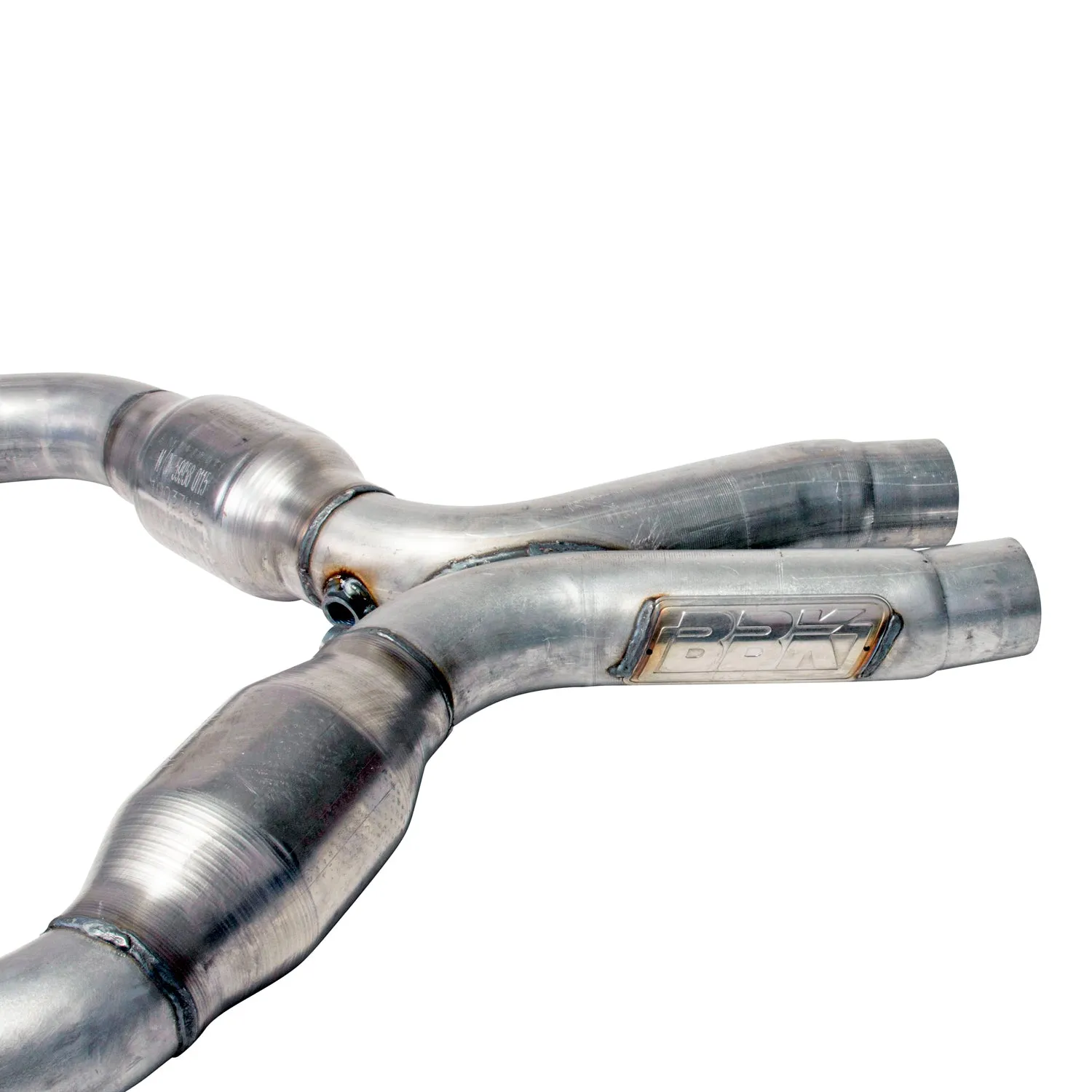BBK Performance Parts 1637 2005-2010 MUSTANG GT 2-3/4 SHORT MID X PIPE WITH HIGH FLOW CATALYTIC CONVERTERS