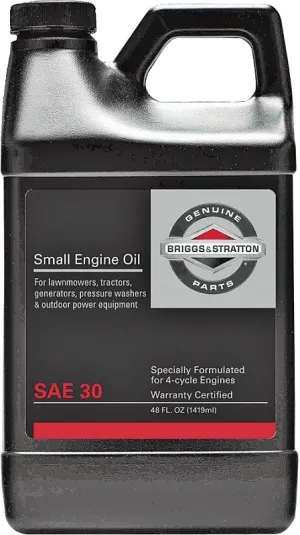 Briggs & Stratton 100028 Engine Oil, 30W, 48 fl-oz :EA: QUANTITY: 8