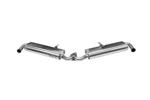 Bugpack Stainless Dual QuietPack Muffler for Merged Header B2-5580-S