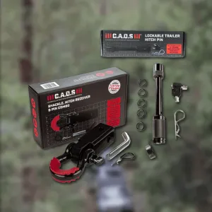 CAOS Lockable Trailer Pin   Shackle Hitch Receiver