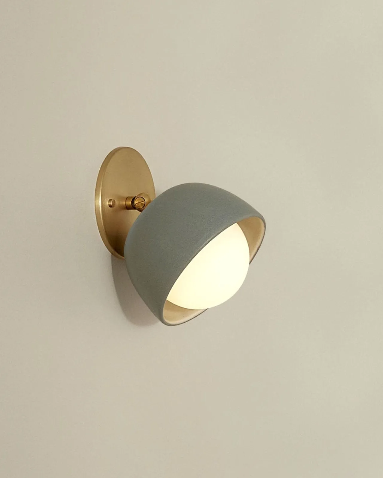Ceramic Bowl Angle Wall Light | Terra