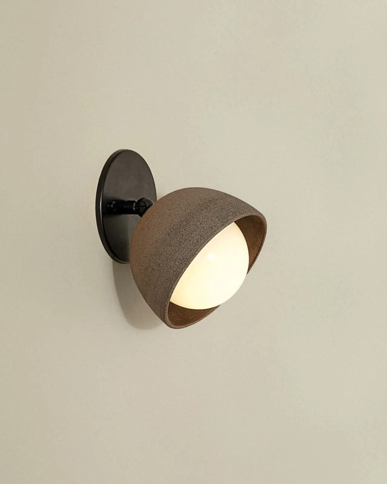 Ceramic Bowl Angle Wall Light | Terra