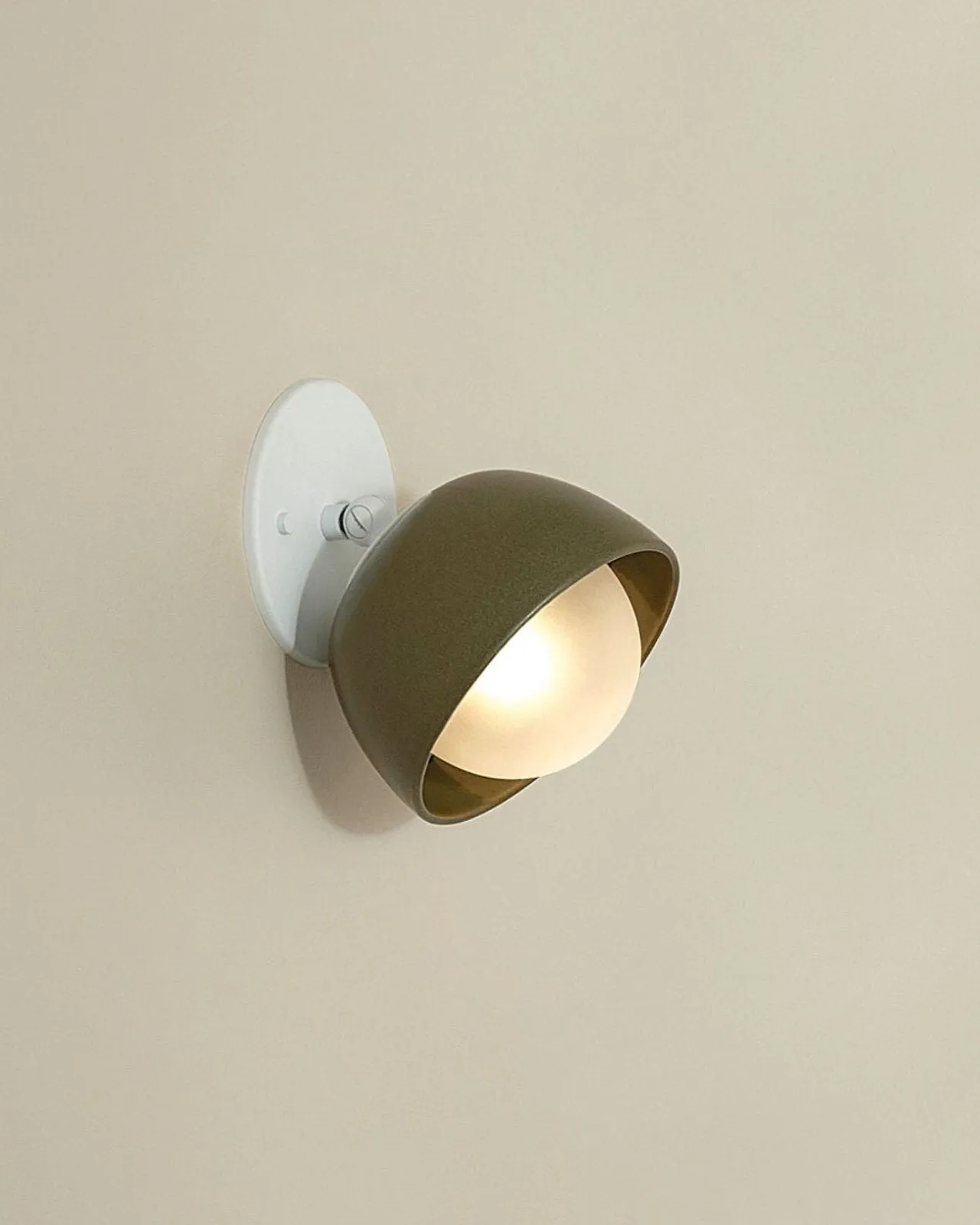 Ceramic Bowl Angle Wall Light | Terra