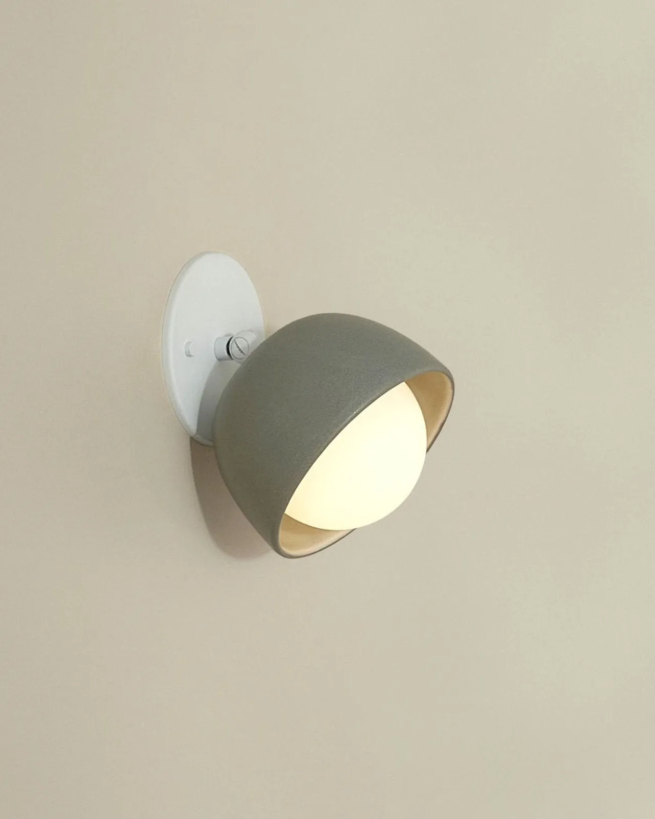 Ceramic Bowl Angle Wall Light | Terra