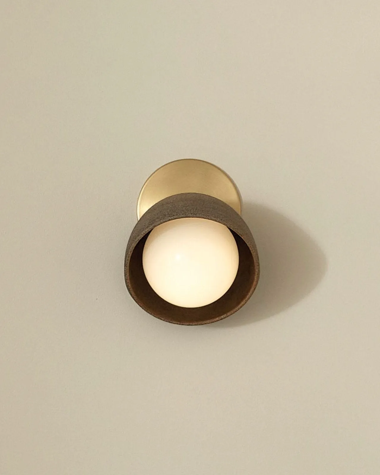 Ceramic Bowl Angle Wall Light | Terra