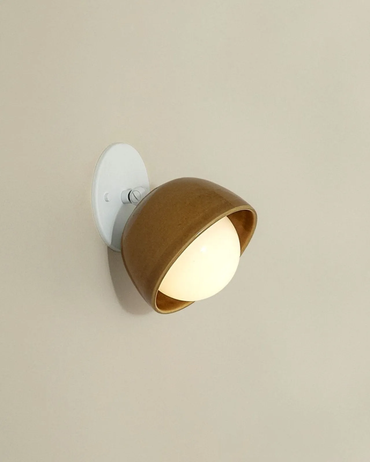 Ceramic Bowl Angle Wall Light | Terra