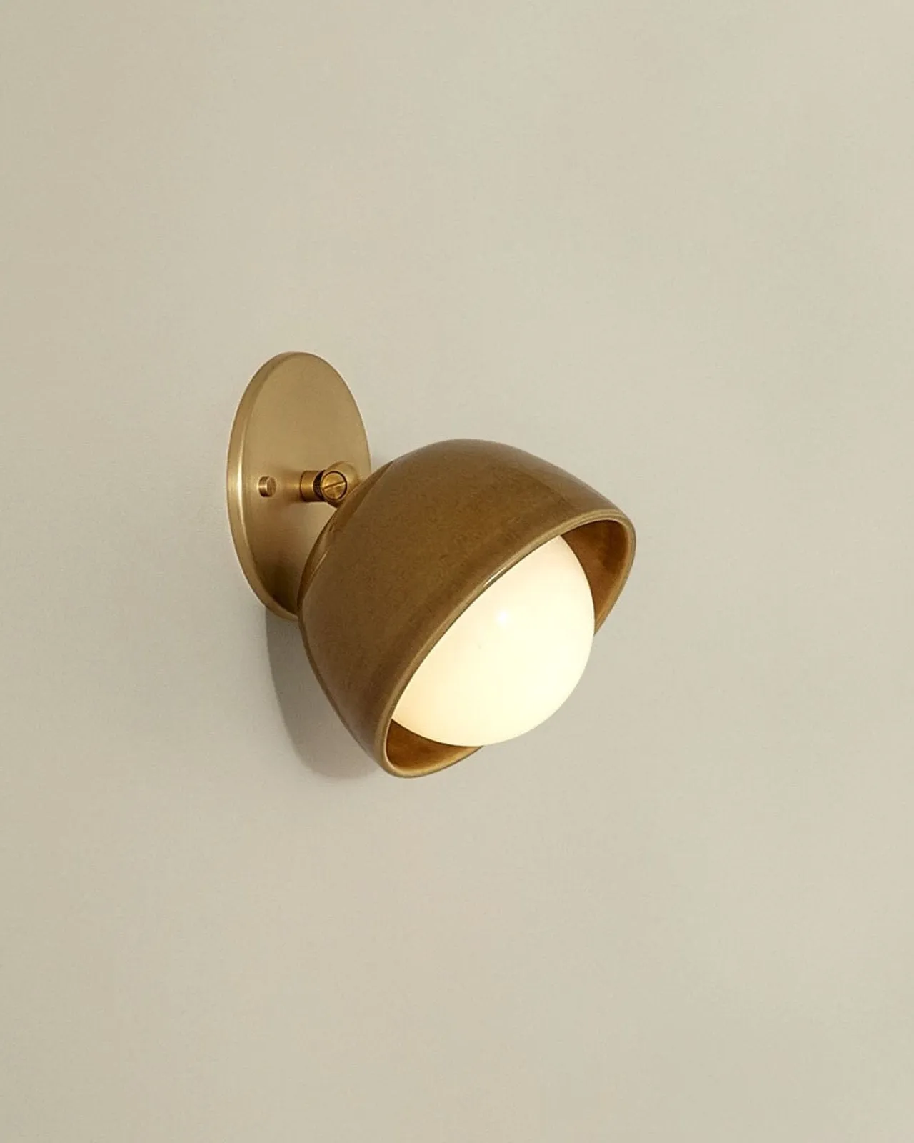 Ceramic Bowl Angle Wall Light | Terra