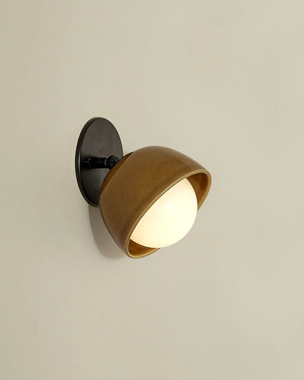 Ceramic Bowl Angle Wall Light | Terra