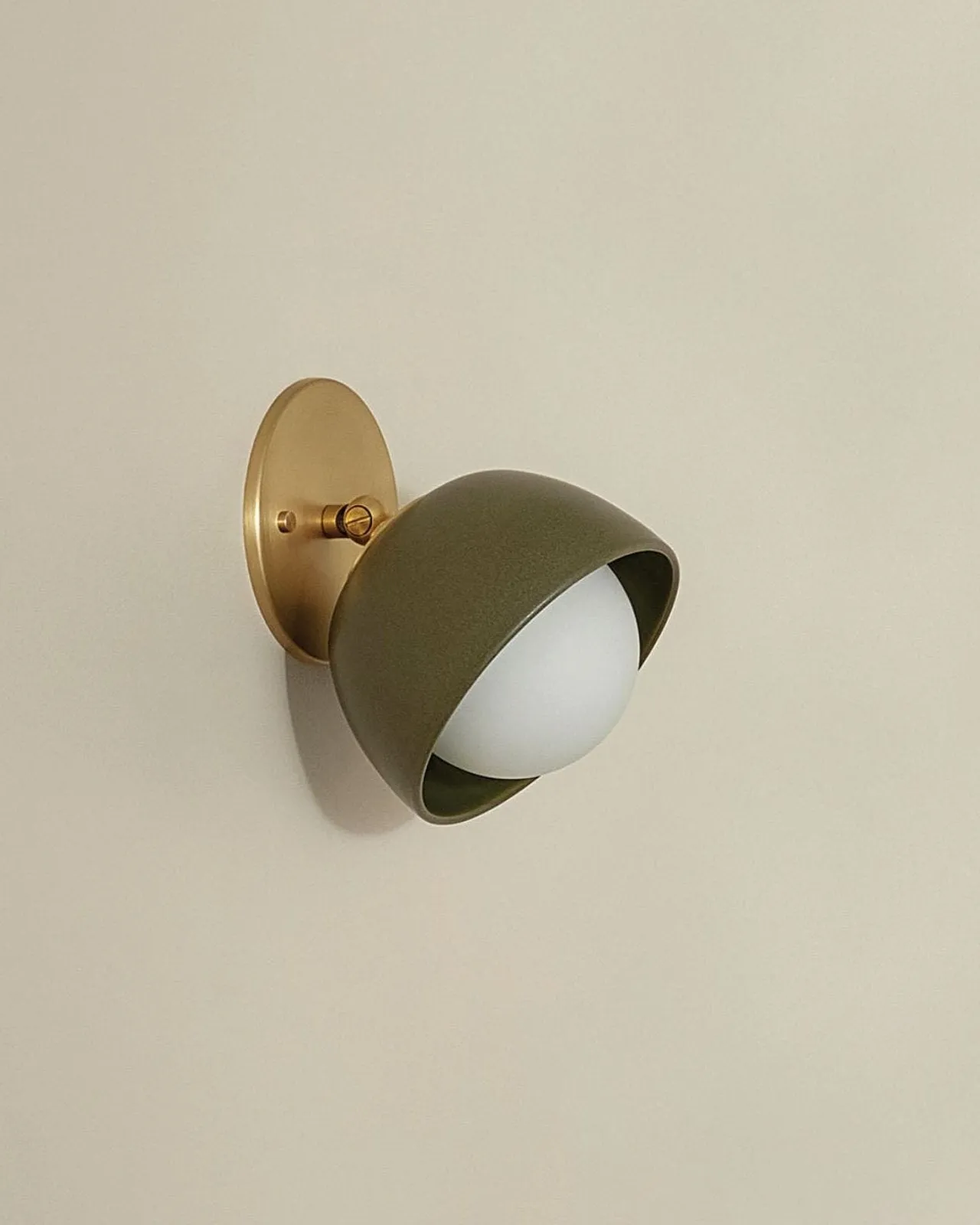 Ceramic Bowl Angle Wall Light | Terra
