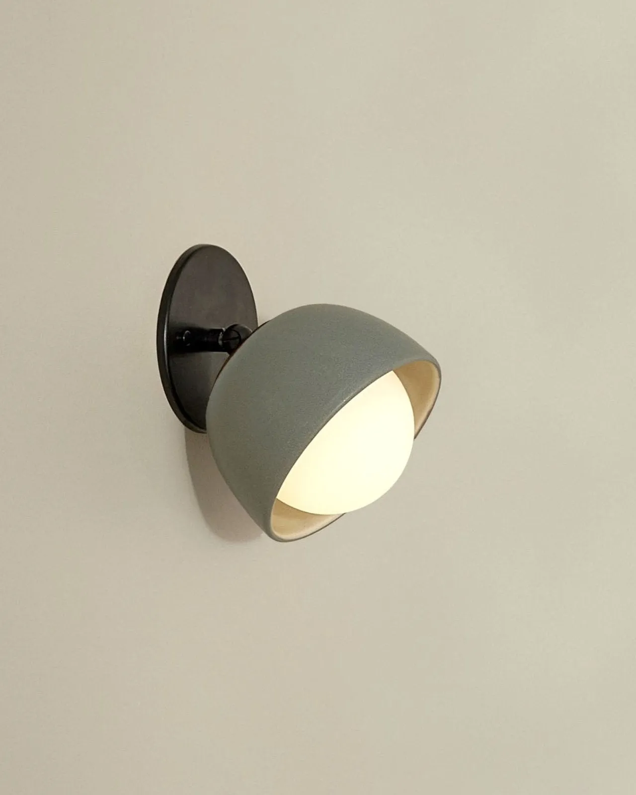 Ceramic Bowl Angle Wall Light | Terra