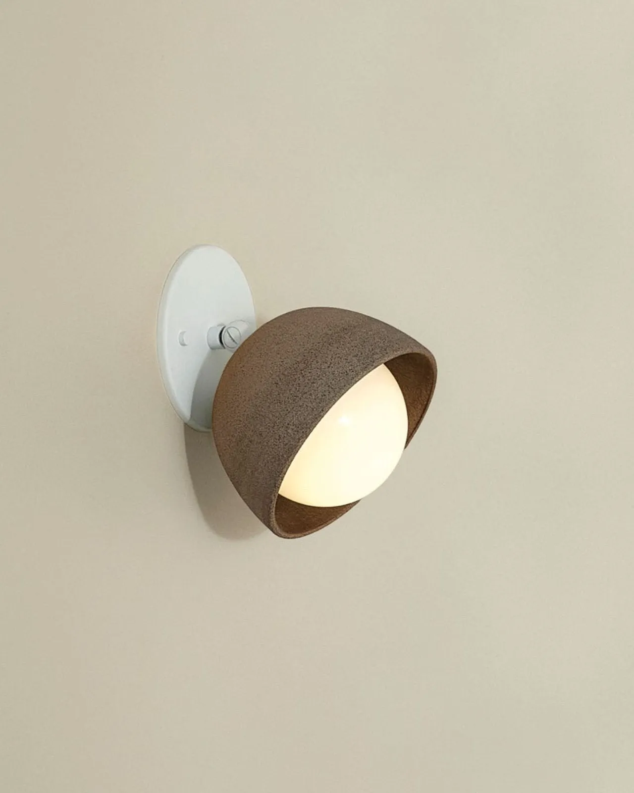 Ceramic Bowl Angle Wall Light | Terra
