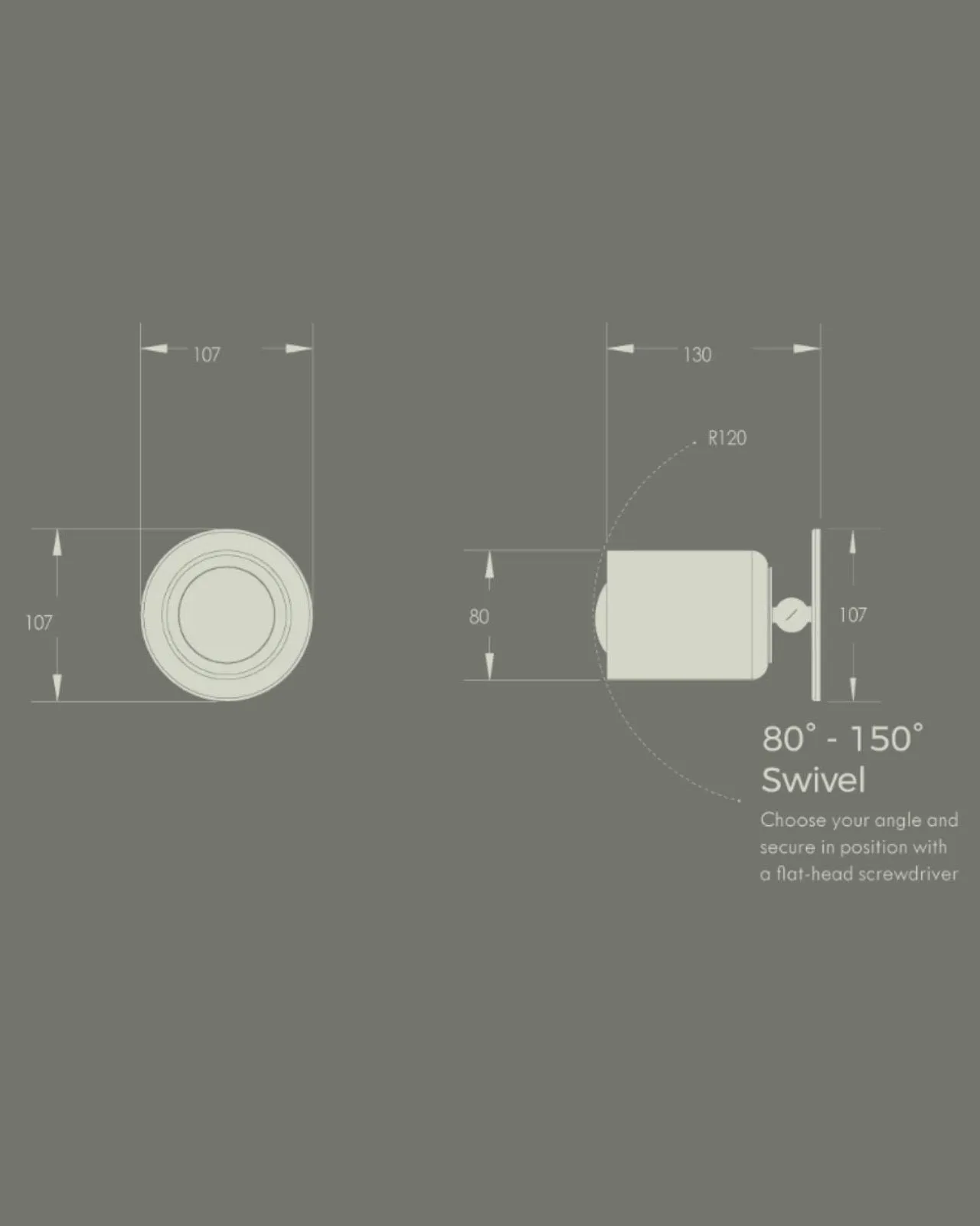 Ceramic Short Extended Wall Light | Terra