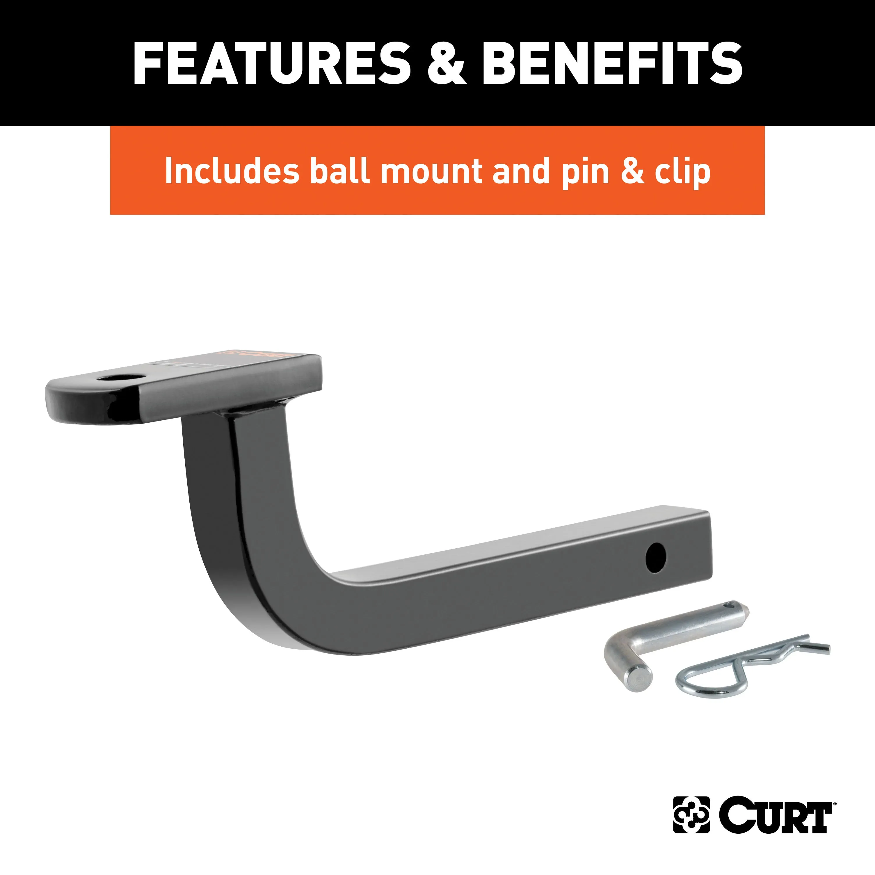 CURT 113713 Class 1 Trailer Hitch; 1-1/4in. Ball Mount; Select Chevrolet Cruze