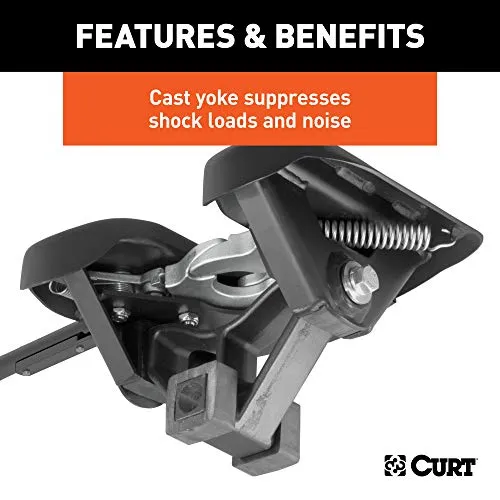 CURT 16043 A16 5th Wheel Hitch, 16,000 lbs, Select Ram 2500, 3500, 8-Foot Bed Puck System