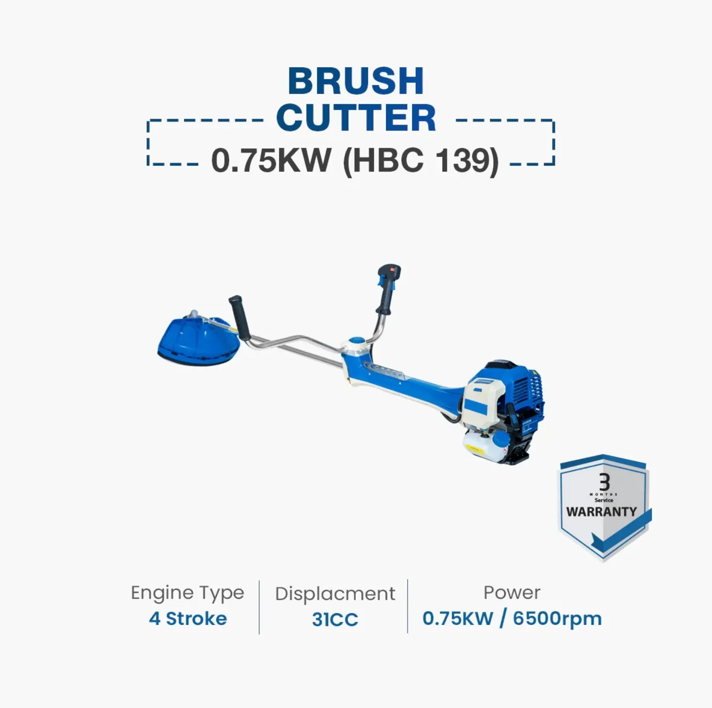 Hyundai Brush Cutter 0.75KW (HBC 139)
