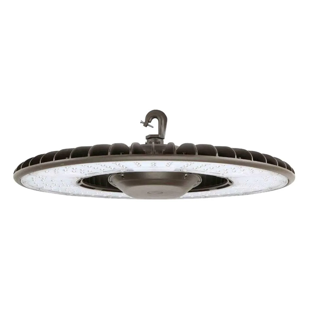 Industrial Round High Bay LED Light, 340 Watts Adjustable, 62000 Lumens, 5000K, 347/480V