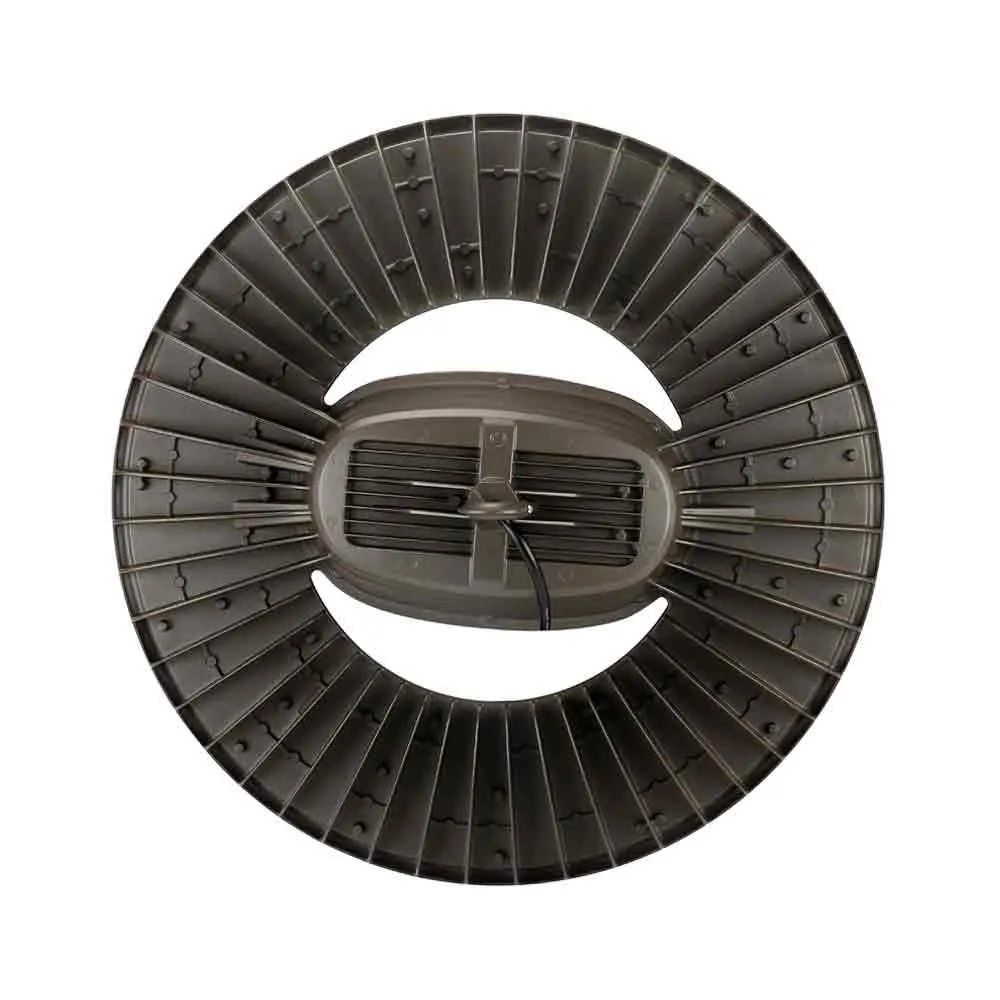 Industrial Round High Bay LED Light, 340 Watts Adjustable, 62000 Lumens, 5000K, 347/480V
