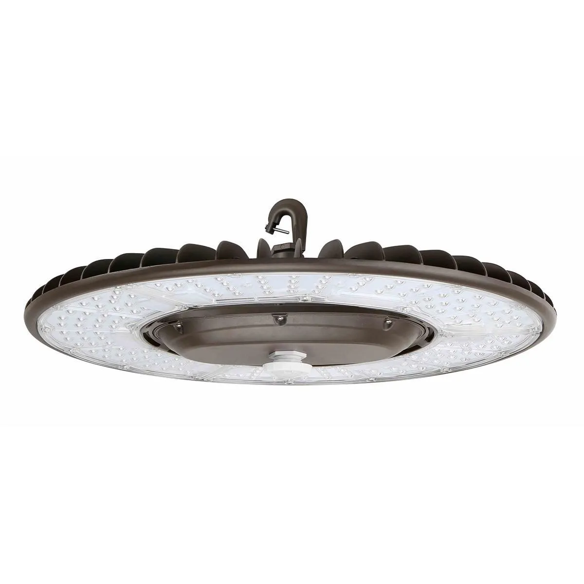 Industrial Round High Bay LED Light, 340 Watts Adjustable, 62000 Lumens, 5000K, 347/480V