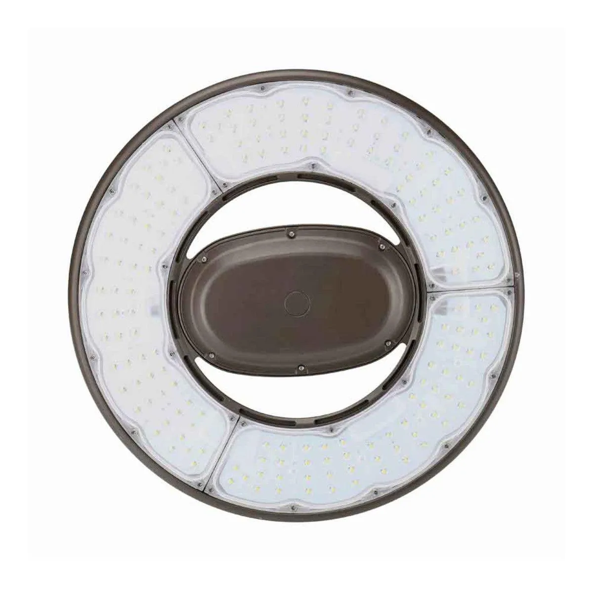 Industrial Round High Bay LED Light, 340 Watts Adjustable, 62000 Lumens, 5000K, 347/480V