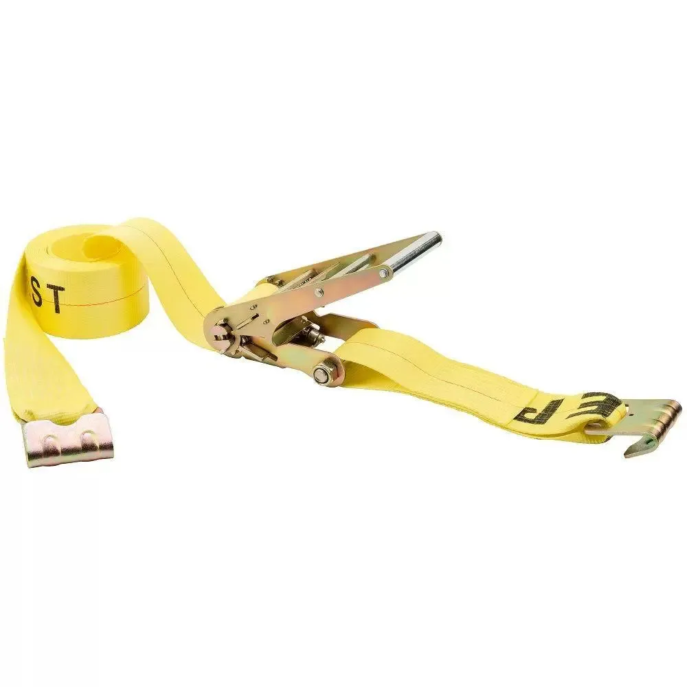 Keeper Products Ratchet Tie-Down With Flat Hooks 4" x 27'
