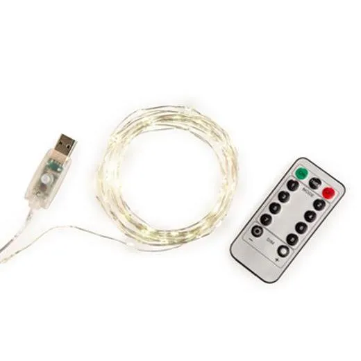 Kikkerland Extra Long USB String Lights