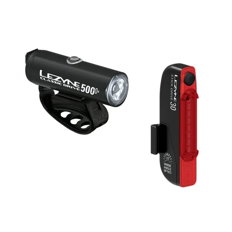 LEZYNE CLASSIC DRIVE 500  / STICK DRIVE LIGHT PACK - Black