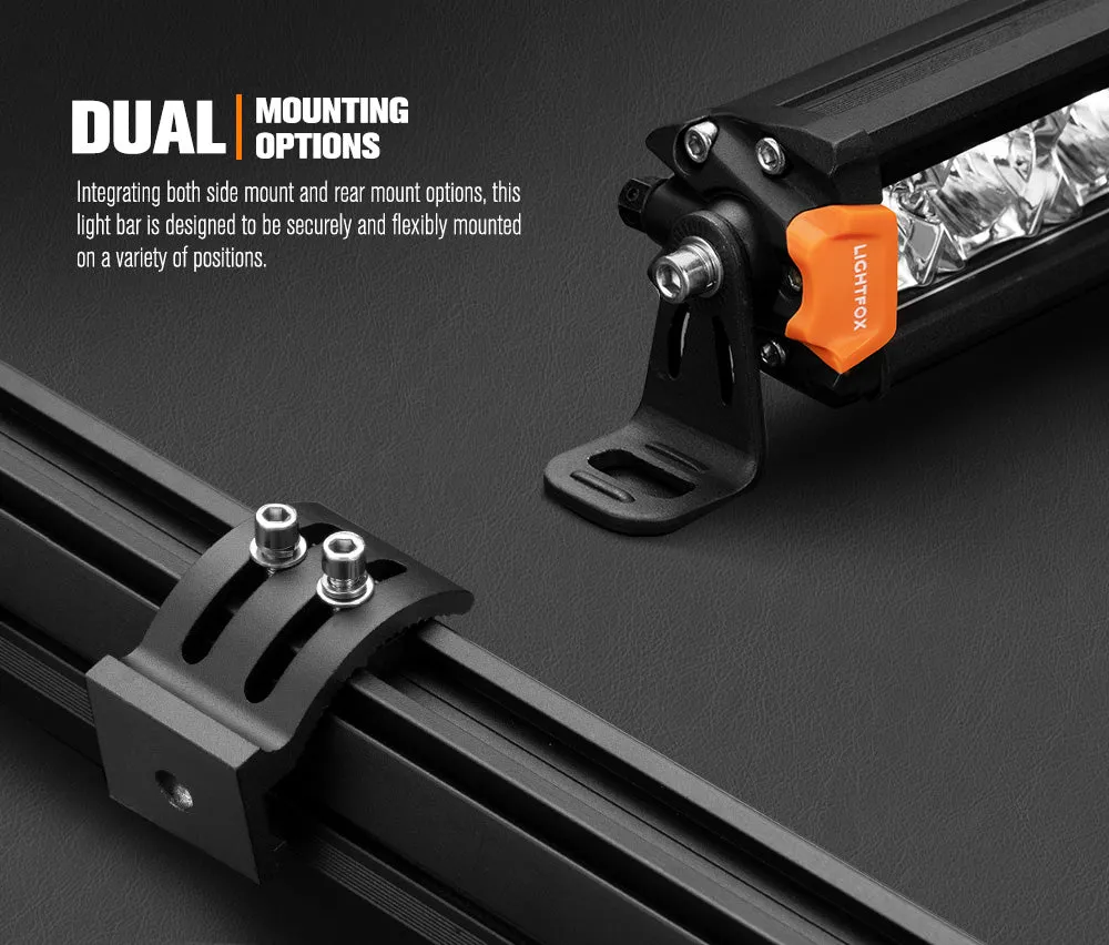 Lightfox 9 inch Osram LED Driving Lights   40 inch Dual Row LED Light Bar   Wiring Kit