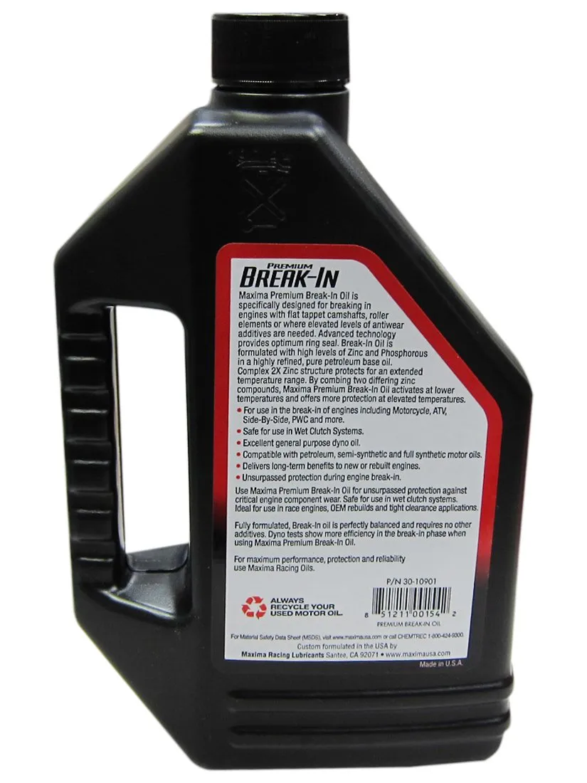 Maxima Scooter Premium 4-Stroke Petrolium 10w30 Break-In Oil 1 Liter