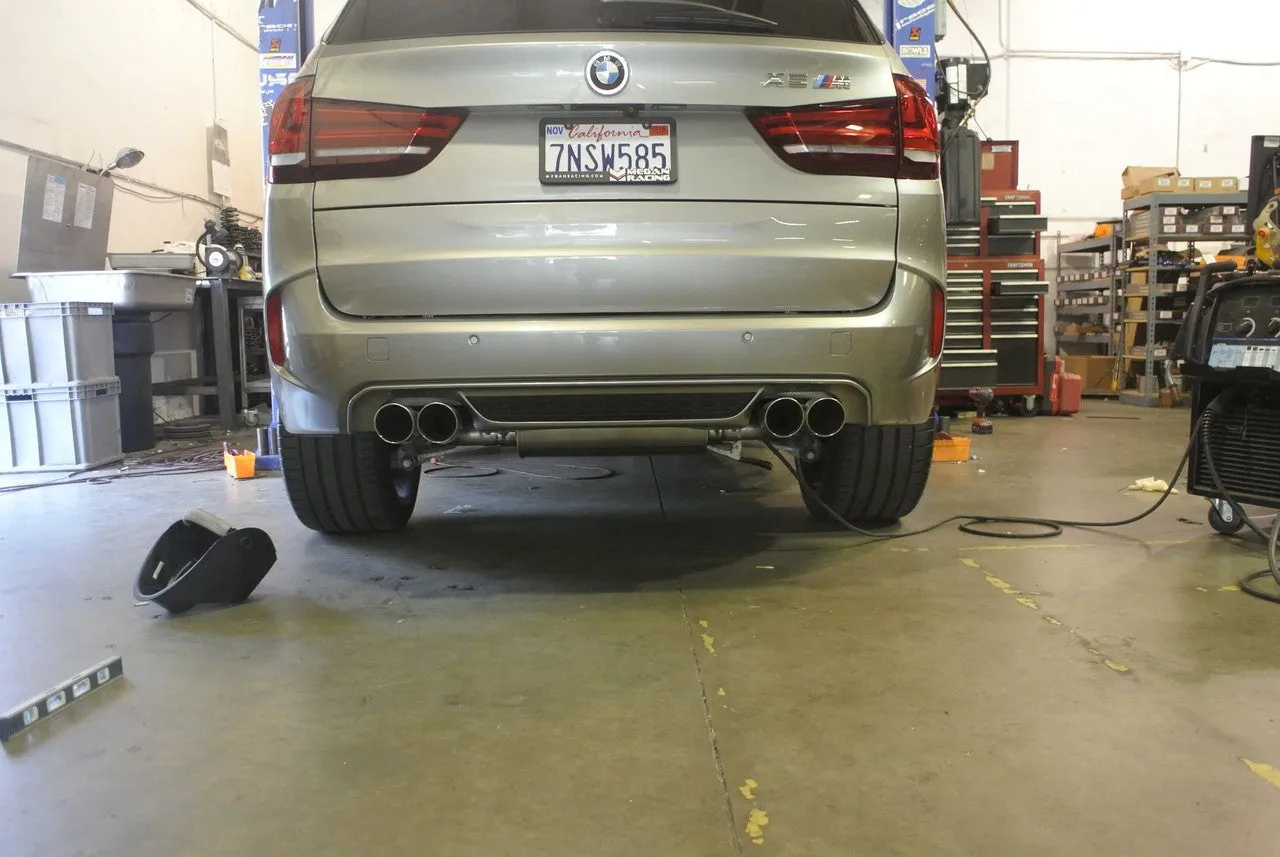 Megan Racing BMW X5M 2015  F85 X6M 2014  F16 Blue Roll Tips Axle-Back