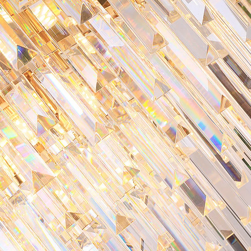 Modern LED Crystal Chandelier | 14 Lights | Tiered Hanging | Living Room Ceiling Lamp