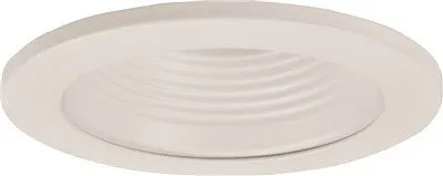Monument Recessed Lighting Universal 4 Inch  Low Voltage White Baffle With White Trim Rings Includes Clear Glass Lens