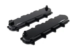 Motion Billet Gen V LT Valve Covers (Black Anodized Finish) 11-120BLK